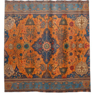 ペルシャじゅうたん/カーペットデジタル作品 シャワーカーテン