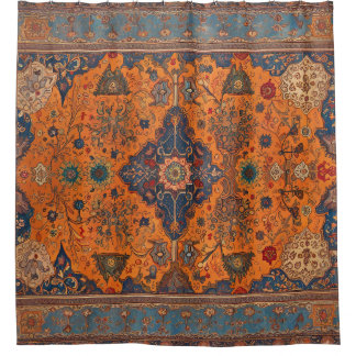 ペルシャじゅうたん/カーペットデジタル作品 シャワーカーテン