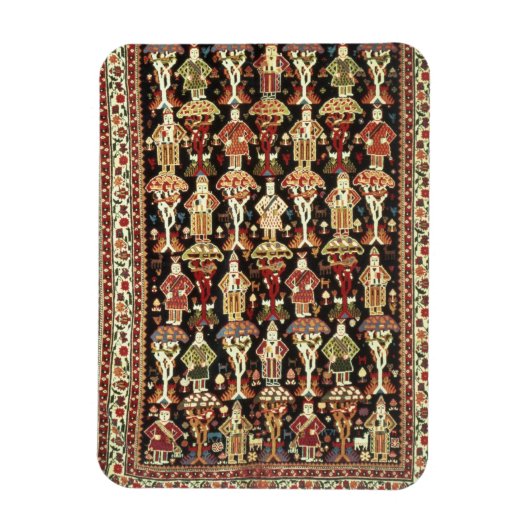 ペルシャじゅうたん、19～20世紀 マグネット (縦)