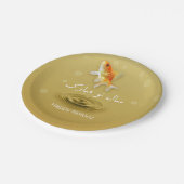 ペルシャのおめでとう新年のノルズの魚 ペーパープレート (アングル)