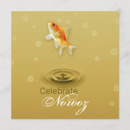ペルシャのおめでとう新年のノルズの魚 招待状