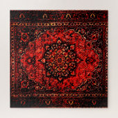 ペルシャのじゅうたんはバラ色の野原を見る ジグソーパズル (横)