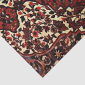 ペルシャのじゅうたんは濃い赤とクリームが見える  薄葉紙 (詳細)