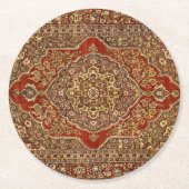 ペルシャのカーペットの外観 – Tabris ラウンドペーパーコースター (正面)