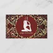 ペルシャのカーペットの外観 – yoga女性の名刺 名刺 (正面)