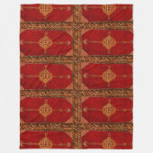 ペルシャのカーペットの模様 フリースブランケット (正面)