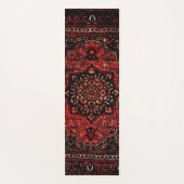 ペルシャのカーペットはバラ色の畑に見える  ヨガマット (正面)