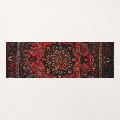 ペルシャのカーペットはバラ色の畑に見える  ヨガマット (正面(横))