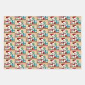 ペルシャのクリスマス猫 ラッピングペーパーシート (正面3)