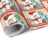 ペルシャのクリスマス猫 ラッピングペーパー (ロールコーナー)