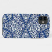 ペルシャのタイル模様 – コバルトブルーとホワイト Case-Mate iPhoneケース (裏面(横))