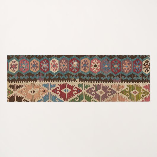 ペルシャのトルコ絨毯パターンキリム ヨガマット (裏面(横))