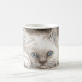 ペルシャのヒマラヤ子ネコ/猫のコーヒー・マグ コーヒーマグカップ (中央)