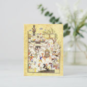 ペルシャのミニチュア:エジプトのアジズとズライカ ポストカード (スタンド正面)