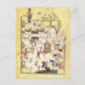 ペルシャのミニチュア：エジプトのアジズとズライカ ポストカード (正面)