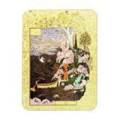 ペルシャのミニチュア:サラマン&アブサル葉書 マグネット (縦)