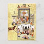 ペルシャのミニチュア:ハンマムのデルビッシュ ポストカード (正面)