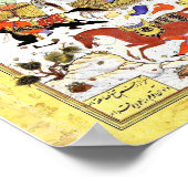 ペルシャのミニチュア：隊商を襲う包帯 ポスター (角)