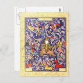 ペルシャのミニチュア:預言者のミラージ ポストカード (正面/裏面)