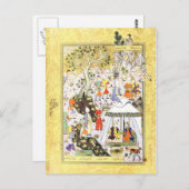 ペルシャのミニチュア: Khusraw Parviz & Shirin ポストカード (正面/裏面)