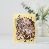 ペルシャのミニチュア： MajnunアプローチLayla Caravan ポストカード (スタンド正面)