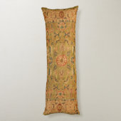 ペルシャのミュートグリーンイエローブルー  ボディピロー (裏面 (縦))