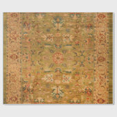 ペルシャのミュートグリーンイエローブルー  ラッピングペーパー (フラット)