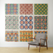 ペルシャのモザイク・タイルの壁のタペストリー タペストリー (インサイチュ(横))