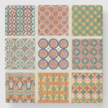 ペルシャのモザイク・タイルの大理石のコースター