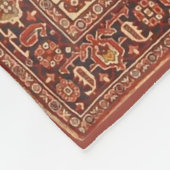 ペルシャのヴィンテージの敷物の花柄のファインアート フリースブランケット (角)