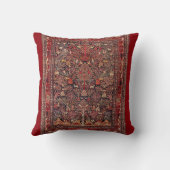 ペルシャのヴィンテージの旧式なカーペットの自然のファインアート クッション (裏面)