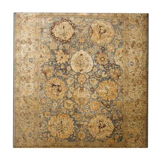 ペルシャのヴィンテージの花柄 タイル (正面)