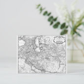 ペルシャの地図1724 ポストカード (スタンド正面)