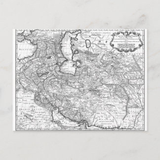 ペルシャの地図1724 ポストカード