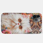 ペルシャの子猫の花ペルシャのフローラを楽しむ Case-Mate iPhoneケース (裏面(横))