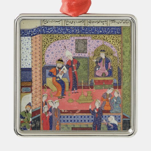 ペルシャの宮殿の王のインテリア メタルオーナメント (正面)