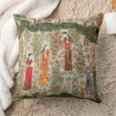 ペルシャの庭、15世紀(w/c紙で) クッション (ブランケット)