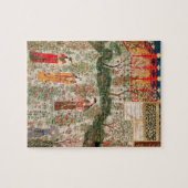 ペルシャの庭、15世紀(w/c紙で) ジグソーパズル (横)