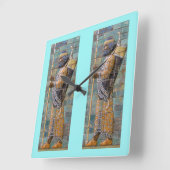 ペルシャの戦士の柱時計 スクエア壁時計 (傾斜)