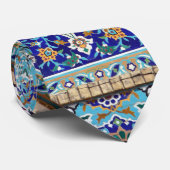 ペルシャの手の込んだタイル張りの壁画デザインのネクタイ ネクタイ (ロール)