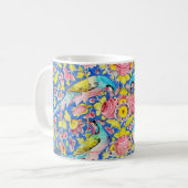 ペルシャの手の込んだタイル張りの壁画 コーヒーマグカップ (正面左)