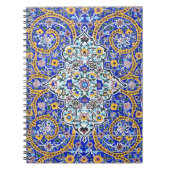 ペルシャの手の込んだタイル張りの壁画 ノートブック (正面)