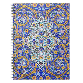 ペルシャの手の込んだタイル張りの壁画 ノートブック