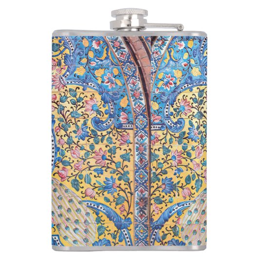 ペルシャの手の込んだタイル張りの壁画 フラスク (裏面)