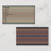 ペルシャの敷物の標準カード 名刺 (正面/裏面)