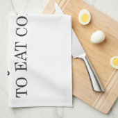 ペルシャの料理の台所タオル: TAHDIG第1を食べて下さい! キッチンタオル (四つ折り)