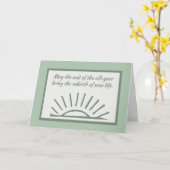 ペルシャの新年が終わり、旭日大綬章 カード (黄色い花)