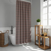 ペルシャの日焼け入り縁取り民族柄 シャワーカーテン