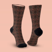 ペルシャの日焼け入り縁取り民族柄 ソックス