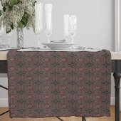 ペルシャの日焼け入り縁取り民族柄 ミディアムテーブルランナー